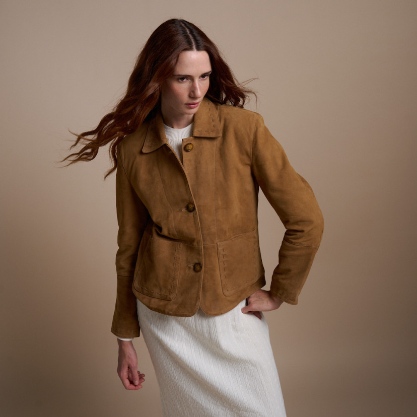 Chaqueta de Piel Mujer Costuras | MONPIEL