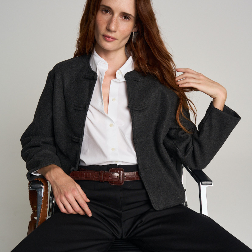 Cintura Donna in Pelle Fibbia Pelle | MONPIEL