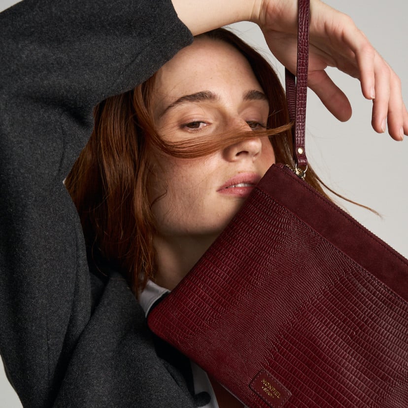 Cartera de Mano de Piel para Mujer | MONPIEL