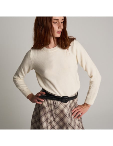 Cintura Donna in Pelle Fibbia Pelle | MONPIEL