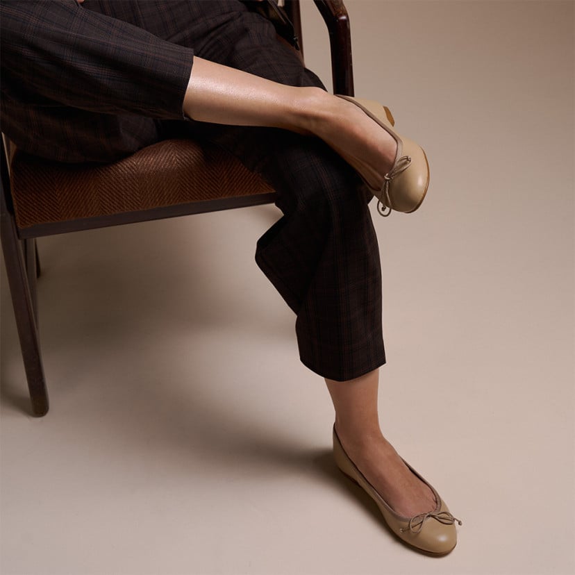Ballerine Julieta plate avec nœud