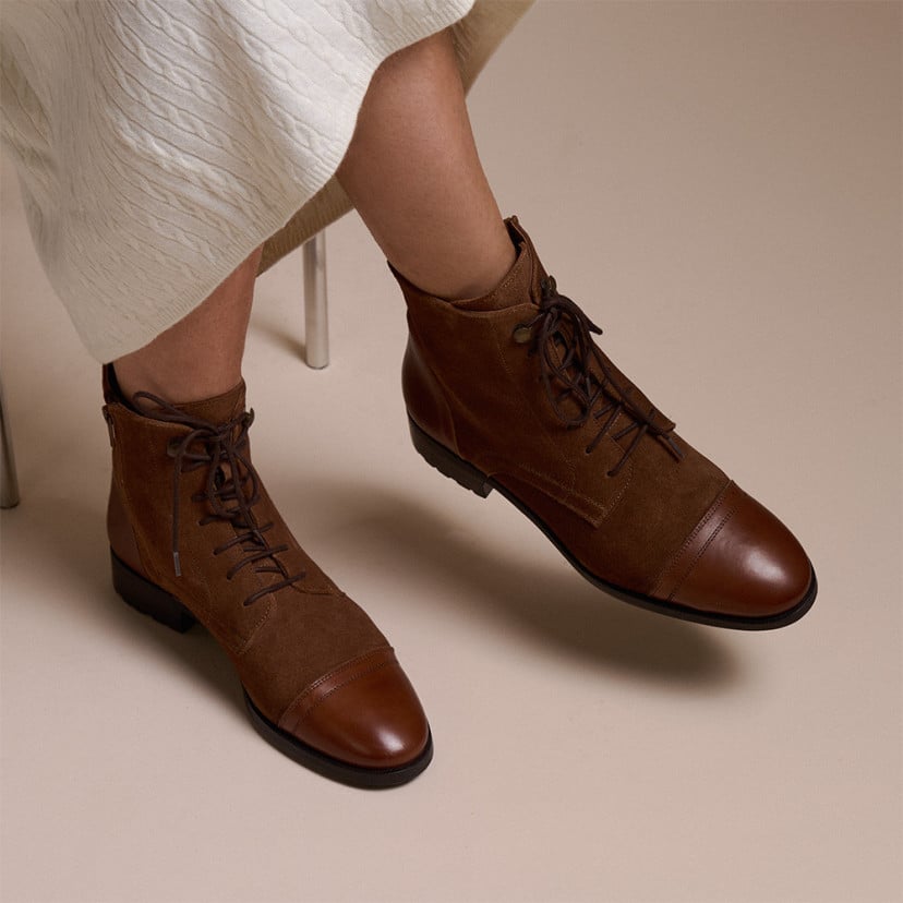 Bottine Femme avec Lacets Satur | MONPIEL