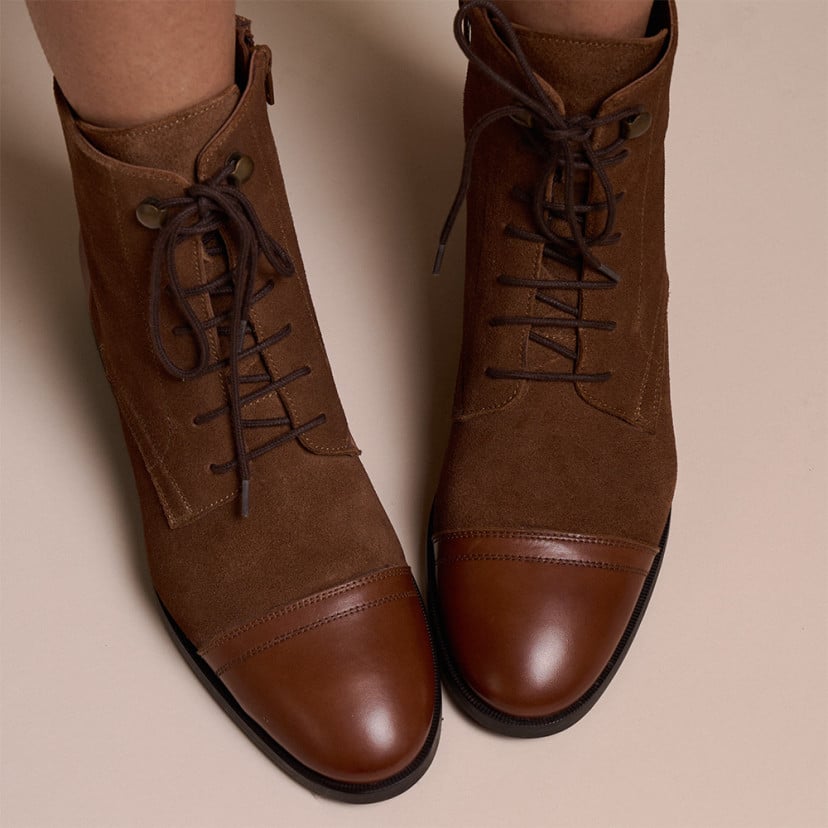 Bottine Femme avec Lacets Satur | MONPIEL