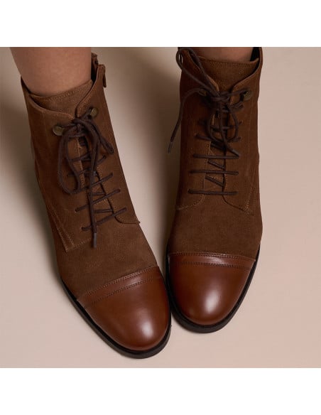 Women's lace-up ankle boots Satur | MONPIEL