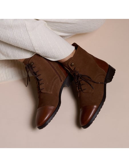 Women's lace-up ankle boots Satur | MONPIEL