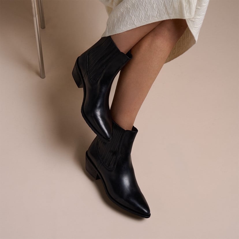 Stivaletto cowboy Vera da donna in pelle