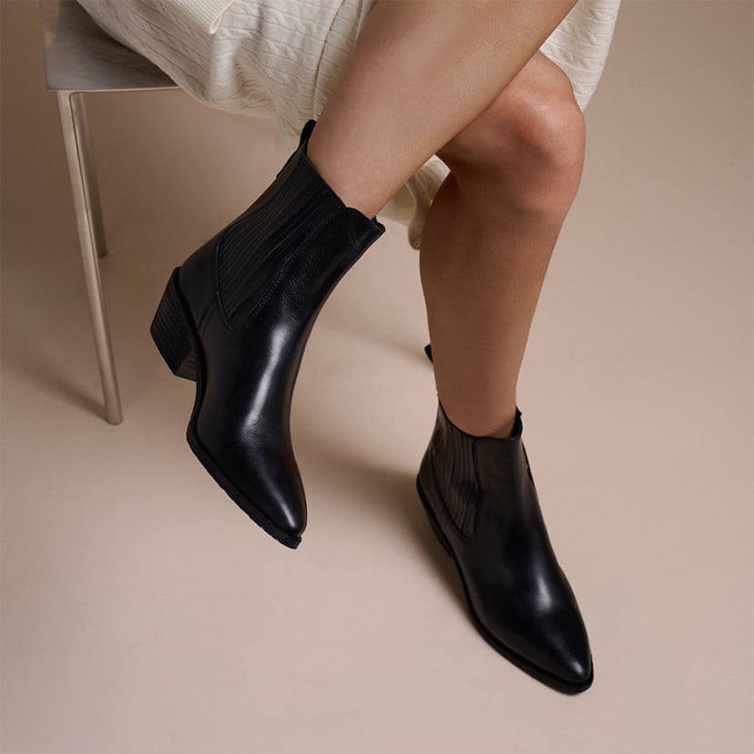 Stivaletto cowboy Vera da donna in pelle