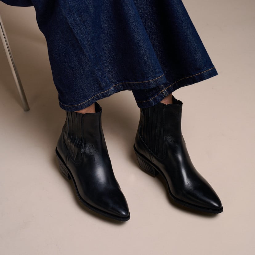 Stivaletto cowboy Vera da donna in pelle