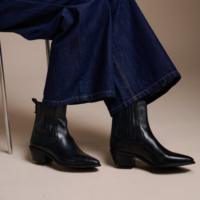 Stivaletto cowboy Vera da donna in pelle