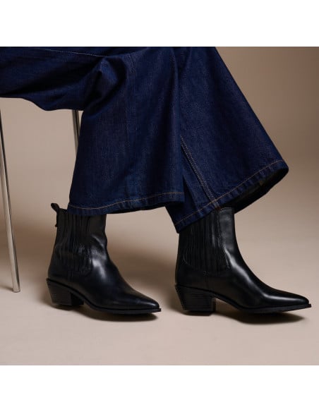 Stivaletto cowboy Vera da donna in pelle