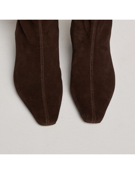 Damen-Lederstiefelette Elisa mit Absatz