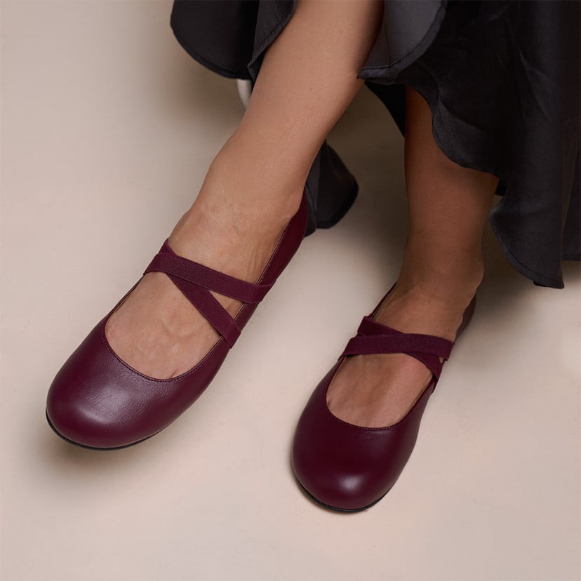Pauline Barefoot Ballet Pump with Elastic Straps