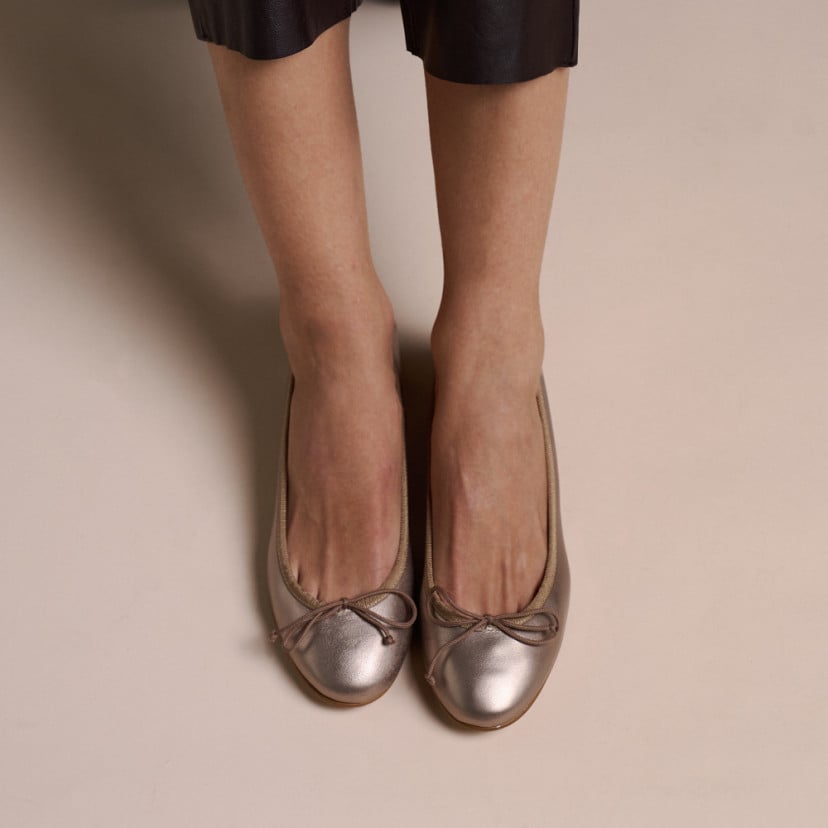 Julieta Bow Ballet Pump with Heel