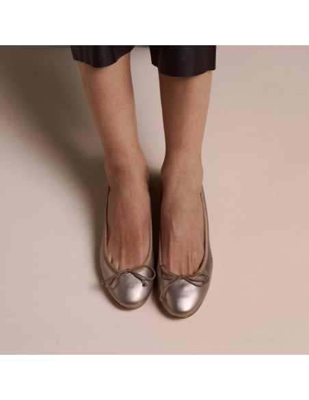 Julieta Bow Ballet Pump with Heel