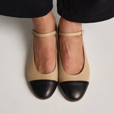 Charlotte Mary Jane with Toe Cap | MONPIEL 2