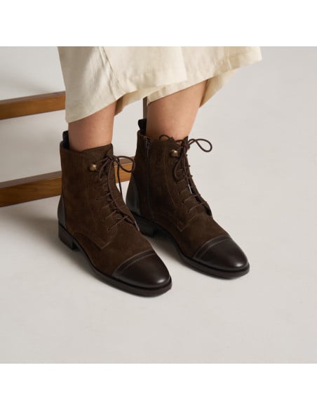 Women's Lace-up Bootie Satur | MONPIEL