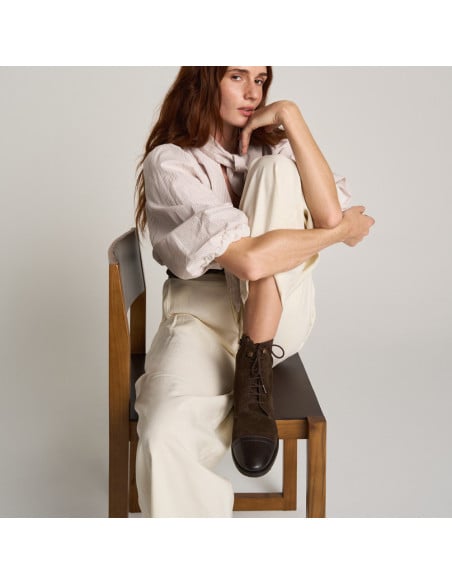 Satur Women's Ankle Boot with Laces | MONPIEL