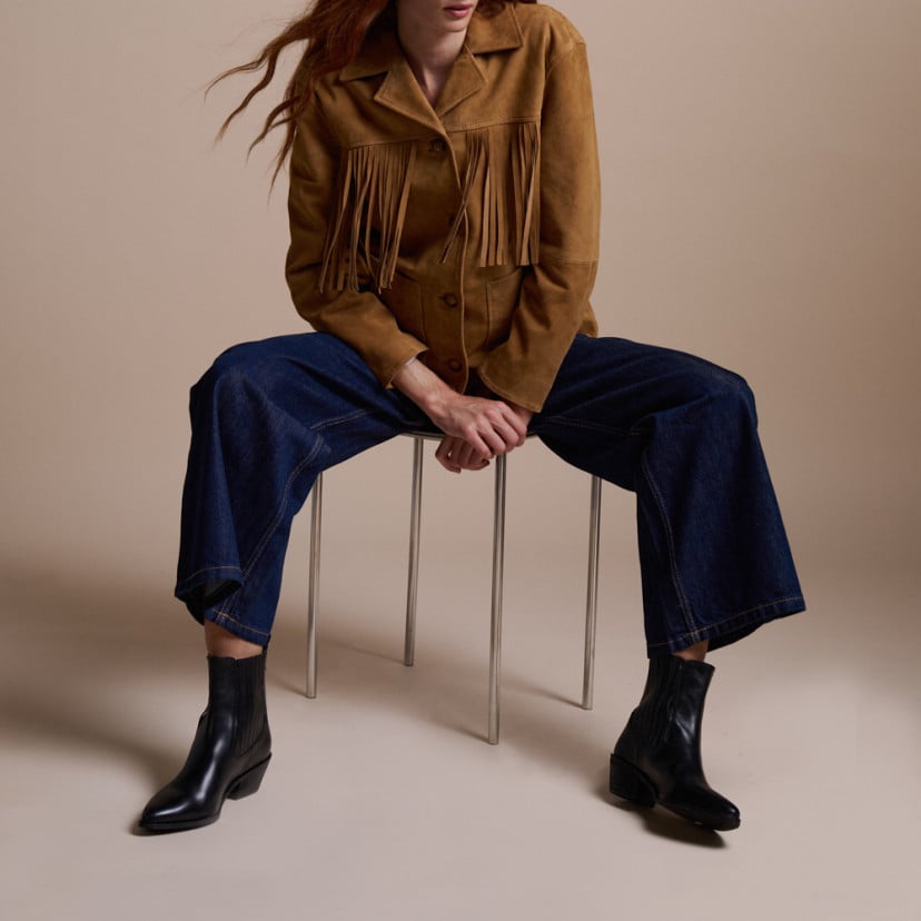 Stivaletto cowboy Vera da donna in pelle