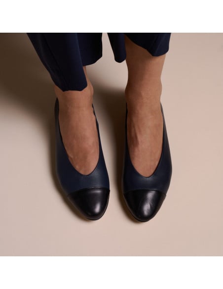 Ameliè Ballet Flat with Toe Cap | MONPIEL