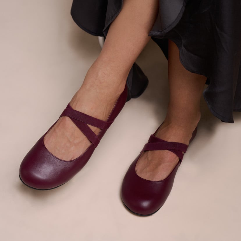 Pauline Barefoot Ballet Pump with Elastic Straps