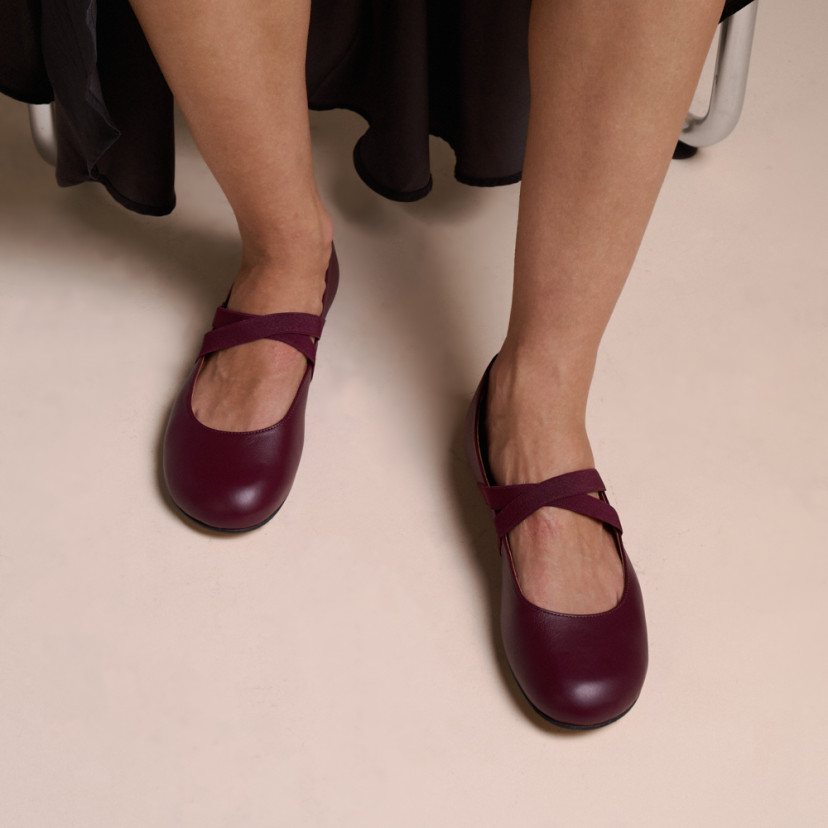 Pauline Barefoot Ballet Pump with Elastic Straps