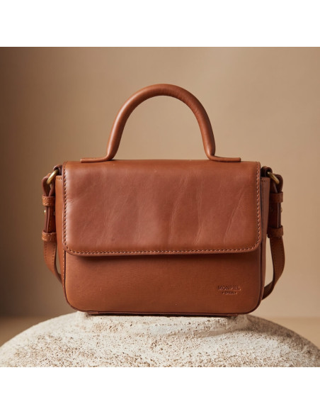 Small Armored Leather Bag | MONPIEL