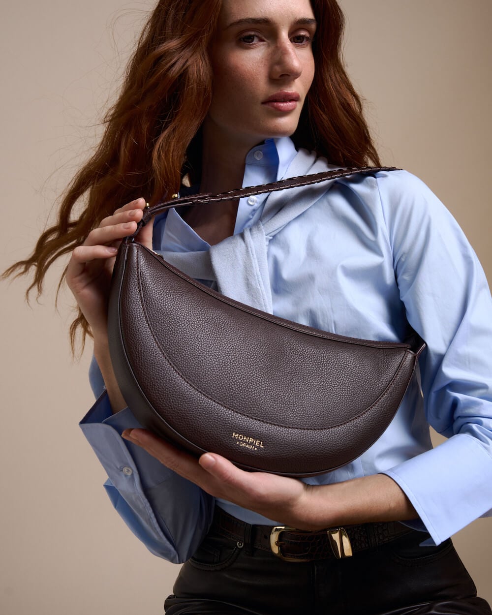bolso cuero de piel