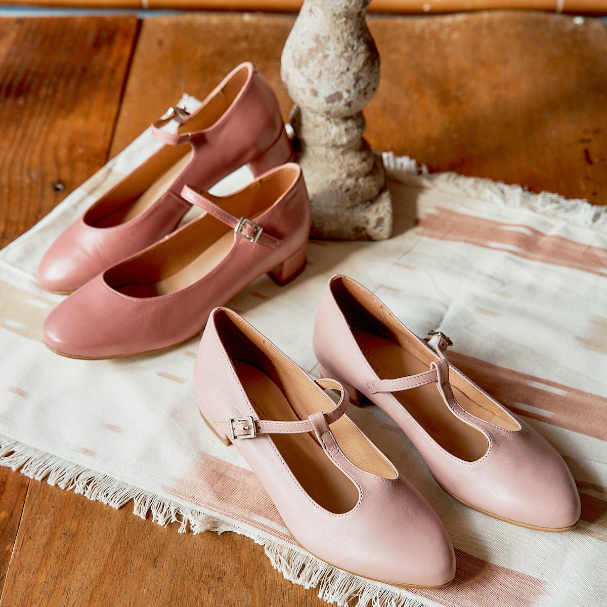 Classic ballet flat shoes with heels-iangel.vn